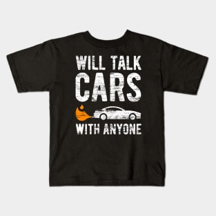 Will Talk Cars With Anyone - 9 Kids T-Shirt